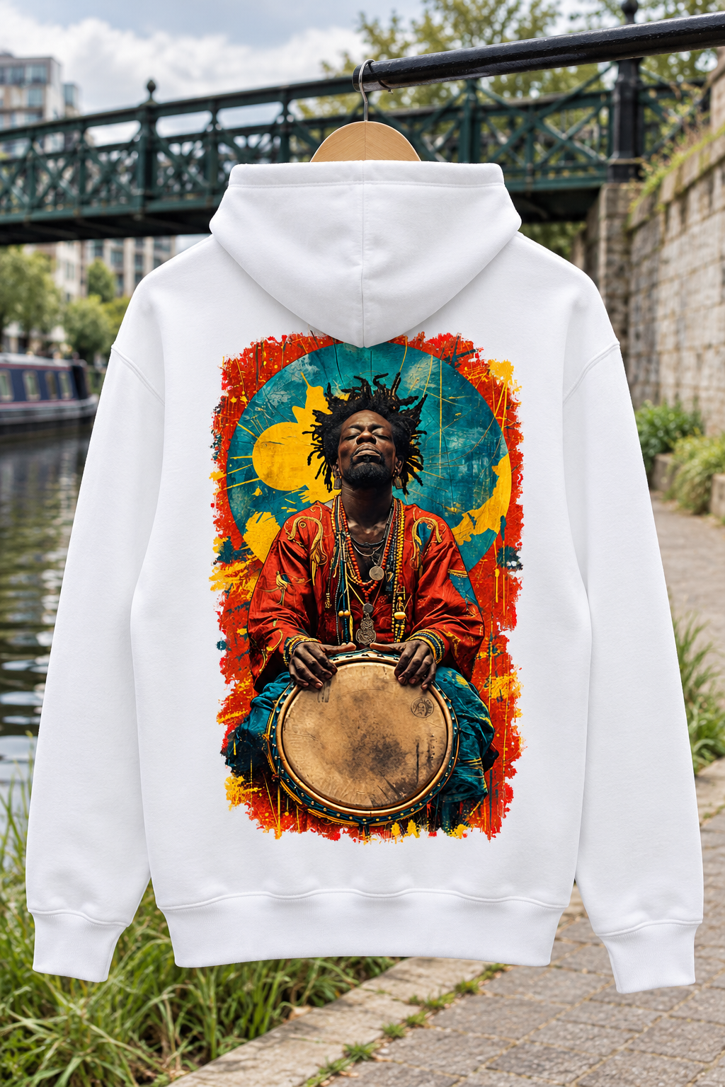 Soulful Drummer Graphic Hoodie