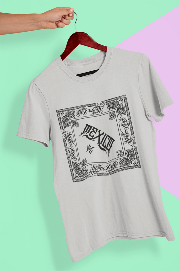 Mexico Bandana Frame Tee | Paisley Border