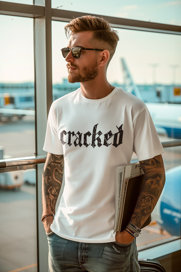 Cracked Gothic Tee | Distressed Typography |