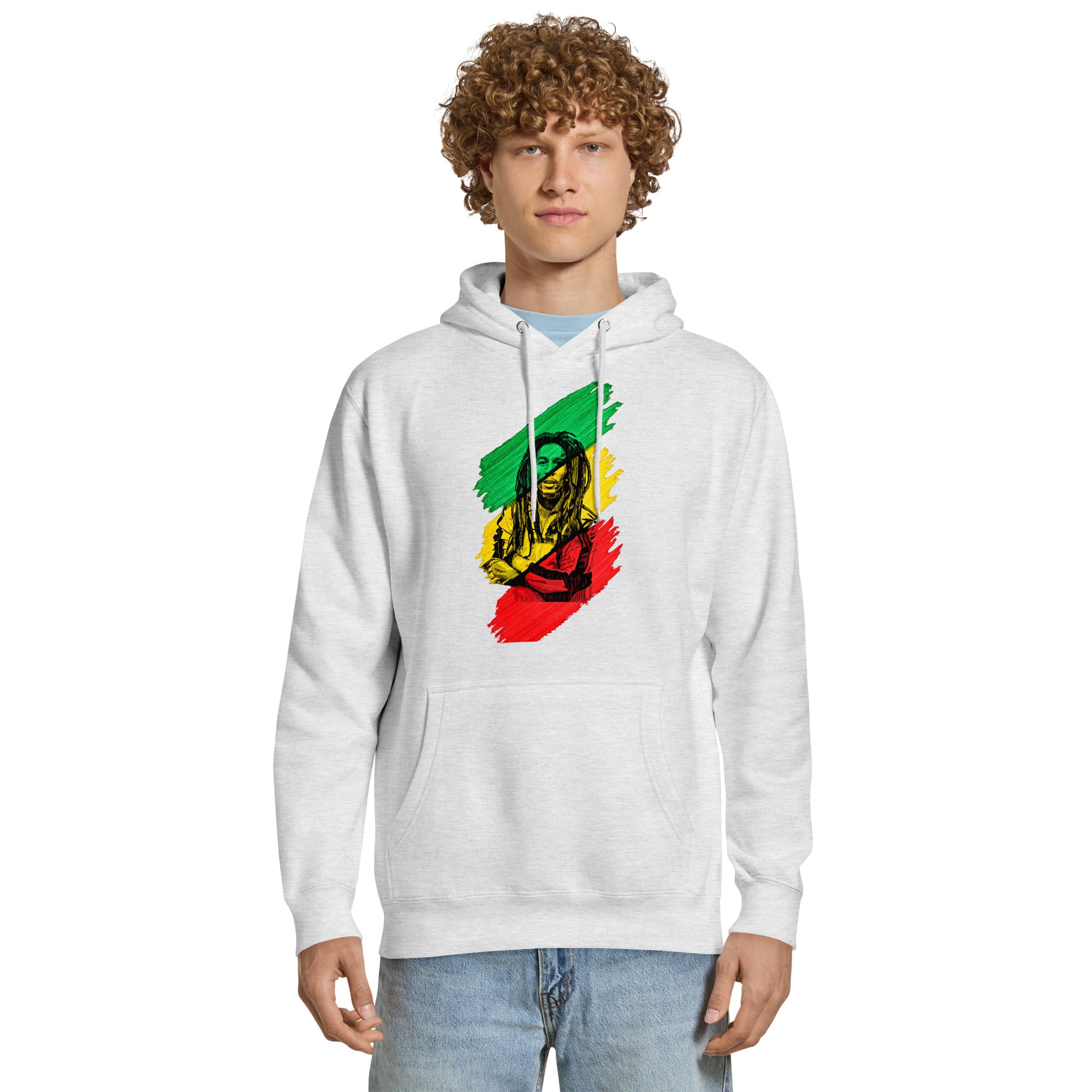 Men premium mid-weight hoodie Secondary image